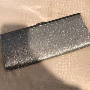 Style and Co. silver clutch